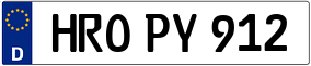 Truck License Plate